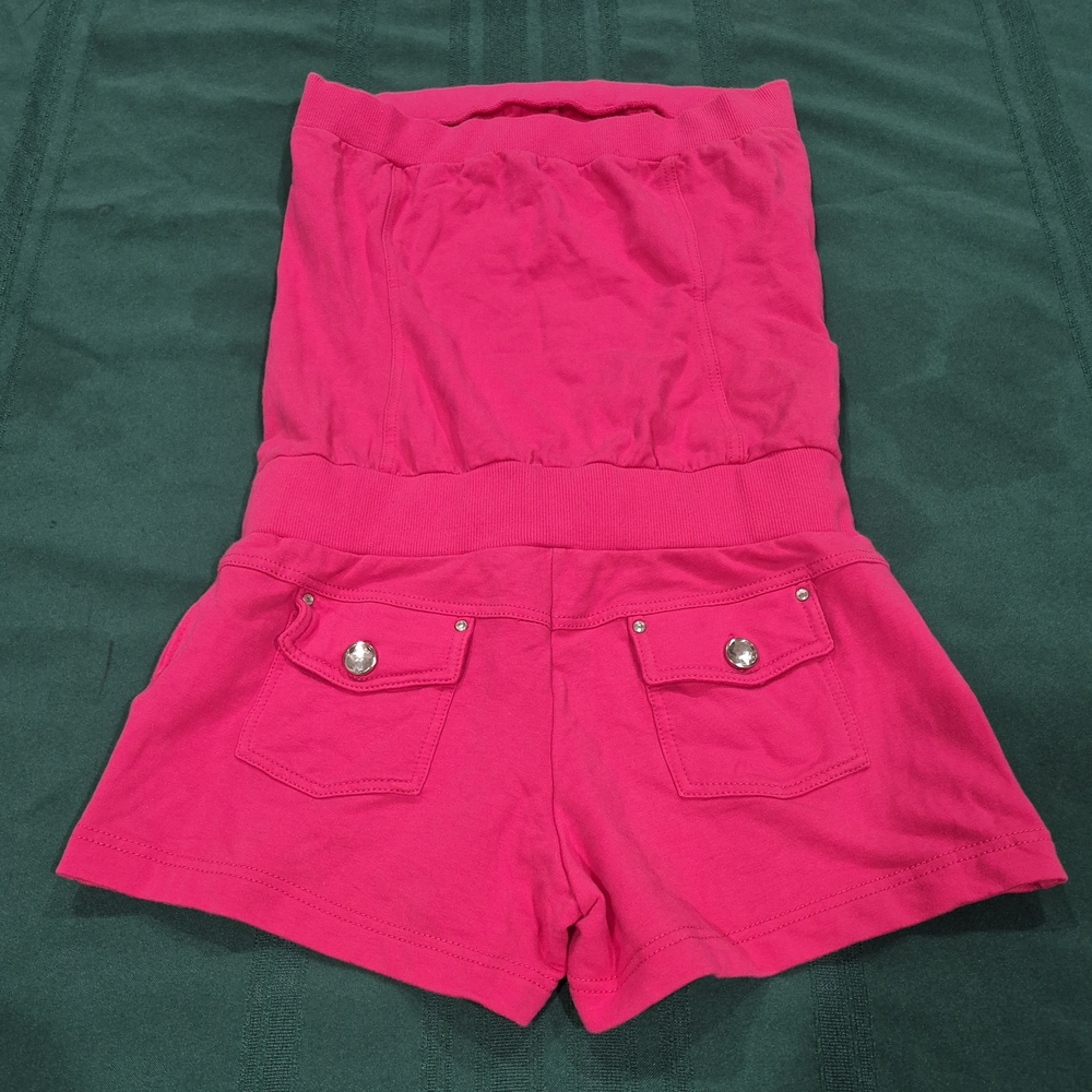 Bebe Sport Hot Pink Tube Jumpshorts/Rompers - Small.